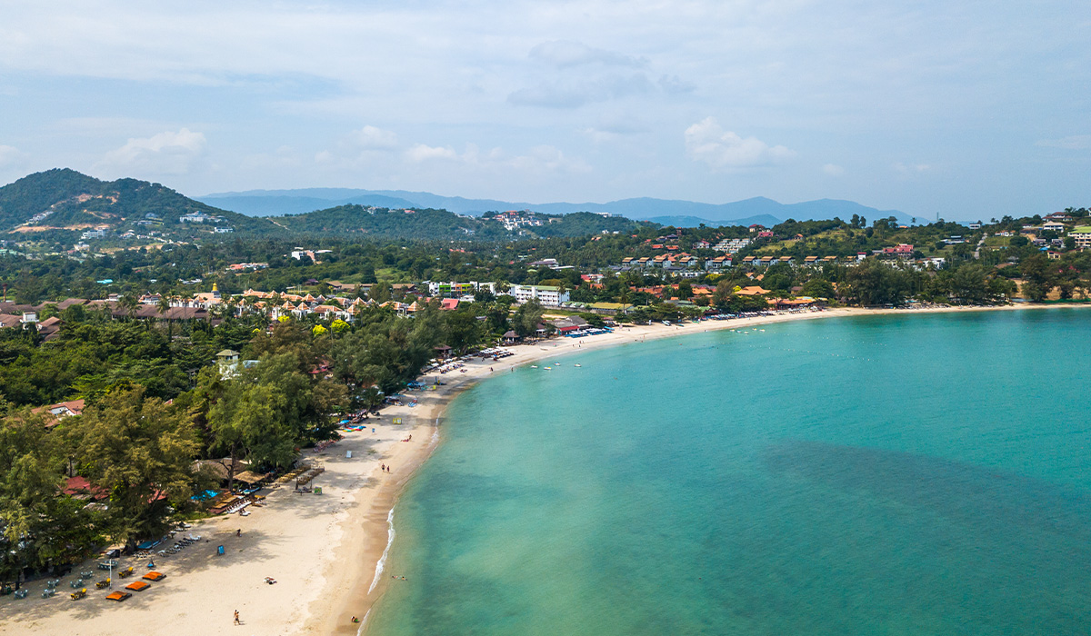 Choeng Mon Beach in Koh Samui, Thailand.