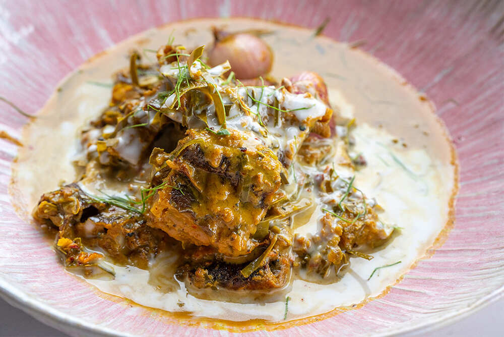 A curry dish at Long Dtai Restaurant in Cape Fahn Hotel, Koh Samui.