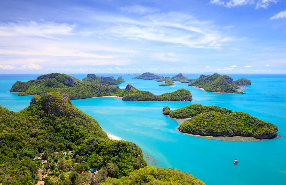 Bird’s eye view of Ang Thong National Marine Park